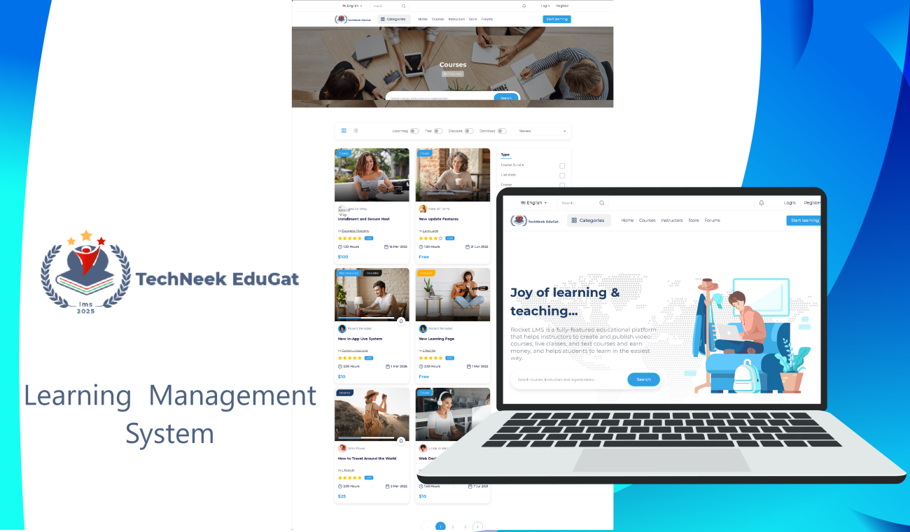 TechNeek EduGat Your smart portal for e-learning management