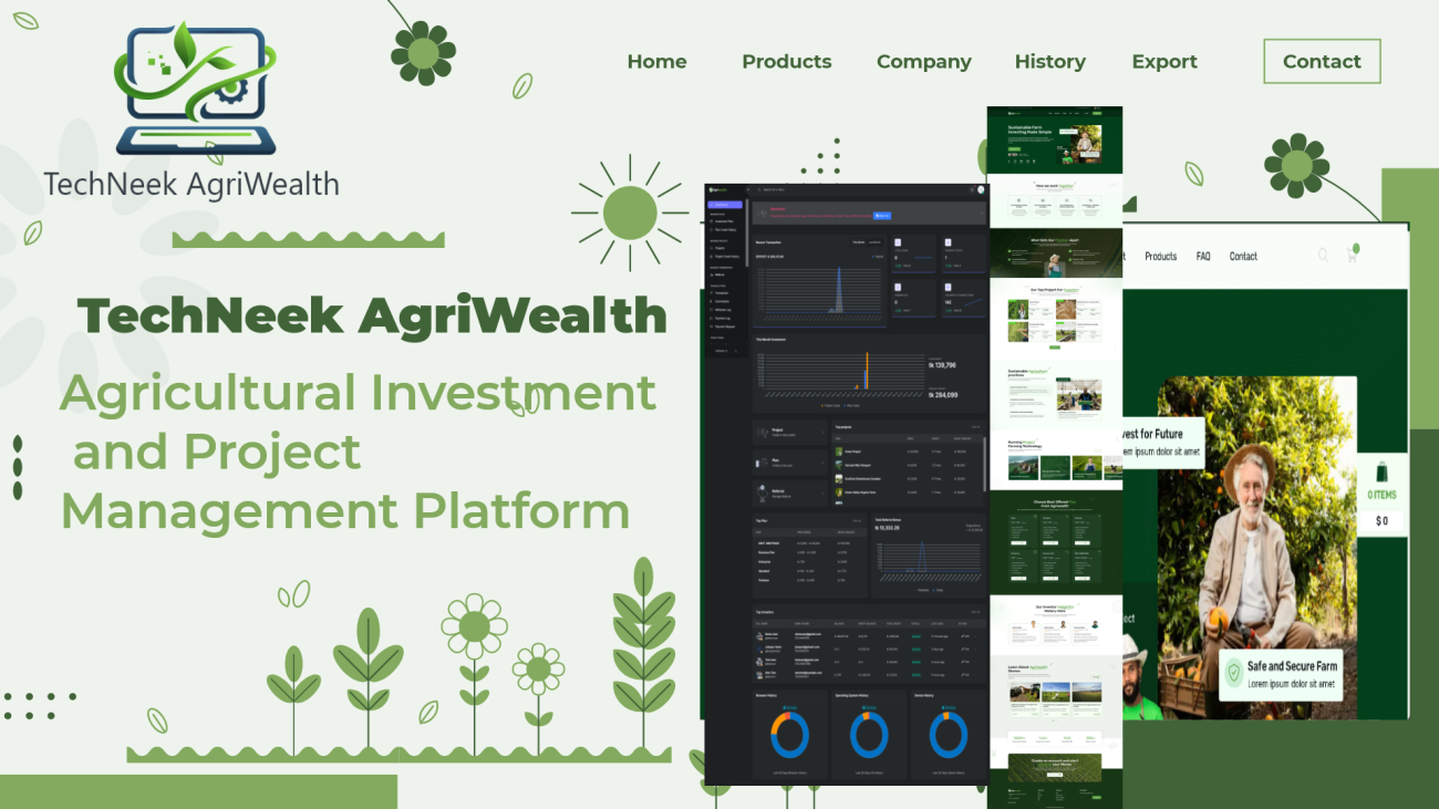 TechNeek AgriWealth – Smart Agricultural Investment and Project Management Platform