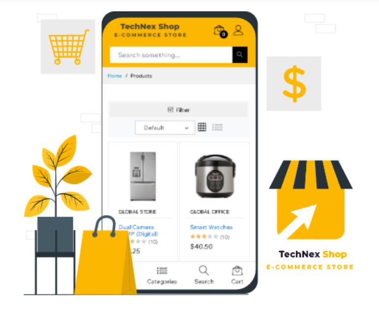 TechNex Shop is an integrated e-commerce store.